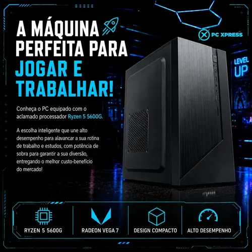 Pc Gamer Core Vega Ryzen 5 5600g 16gb Ssd 480gb | MercadoLivre