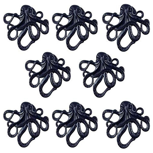 8 Pomos Forma De Pulpo, Diseño Elegante De Temática D...