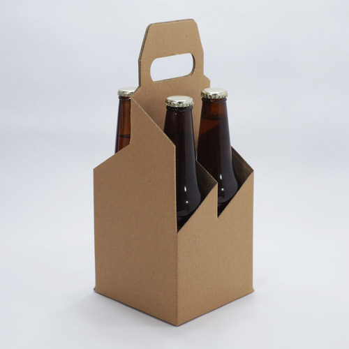 Caja Porrones Cerveza Fourpack 355cm3 X25u Armado Automatico