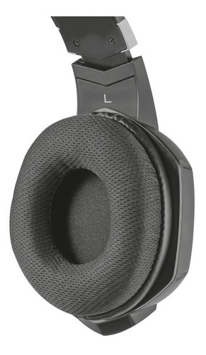 Imagen 5 de 8 de Audífonos gamer Trust Carus GXT 322 negro y rojo