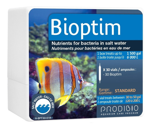 Bioptim 30 Piezas- Bacteria Para Acuario Marino