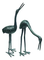 Comprar Juego De Garzas Para Parques Y Jardines- Aluminio Fundido