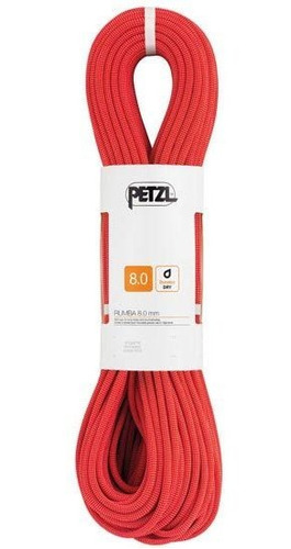Cuerda Doble Petzl Rumba 8mm X 60 Mts Rojo
