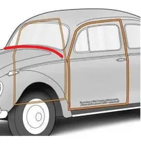 Comprar Par De Empaques Puerta Y Complemento Cofre Vw Vocho - Delfer