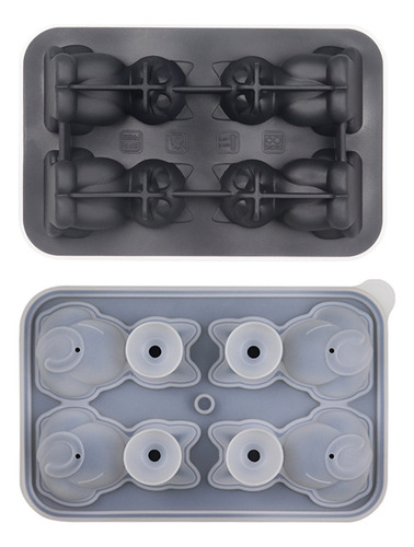 Kitty Ice - Bandeja De Silicona Para Hacer Cubos De Hielo Pa