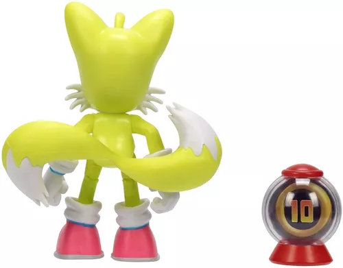 Boneco Sonic Amarelo Action Figure Personagem Articulado