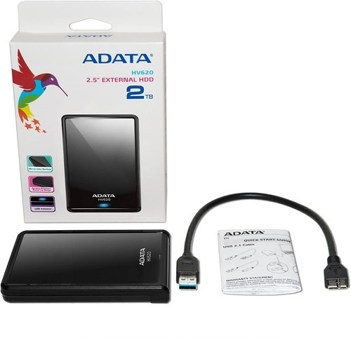 Imagen 4 de 6 de Disco Duro Externo 2tb Ps4 Pc Usb 3.1 Adata Hv620s