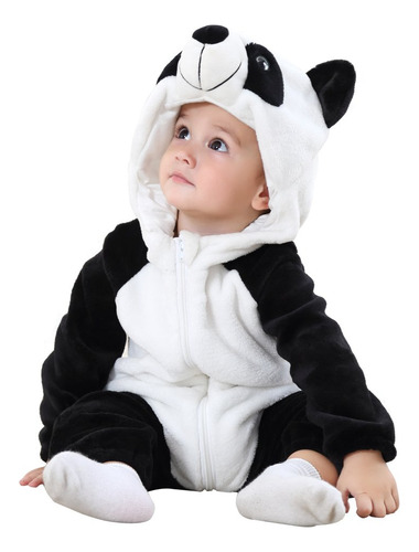 Romper Michley, Unisex, Para Bebés Y Niñas, Panda, De 6 A 12
