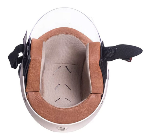 Imagem 3 de 6 de Capacete Taurus Joy23 Bege Fosco