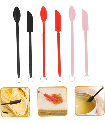 3 Juegos De Espátula De Silicona Para Maquillaje, Raspador D