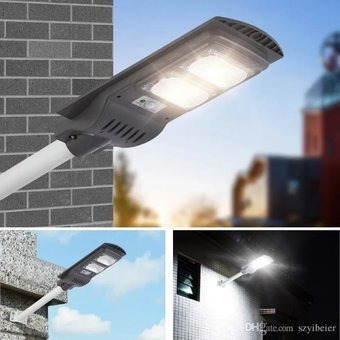 Imagen 2 de 3 de Lampara Led Con Panel Solar Alumbrado Publico 300w