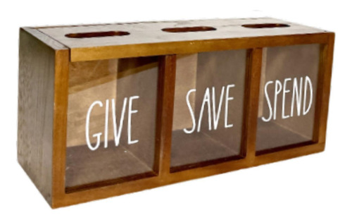 Piggy Bank De Madera Banco Banco Niños Biños Marrón