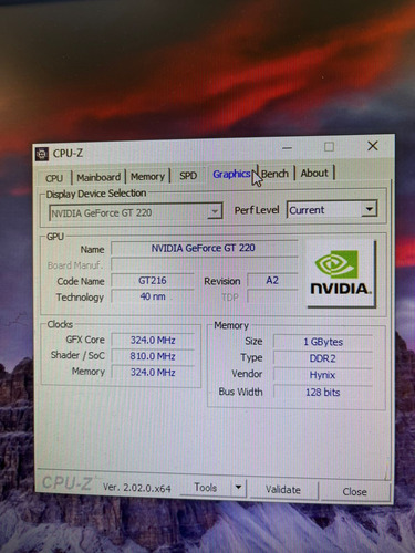 Placa De Vídeo Nvidia Geforce Gt 220 1gb Ddr2. (Usado)