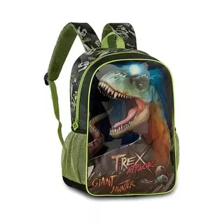 Mochila Escolar Infantil G Clio Tx23015j Dinossauro T-rex