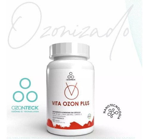 PolivitamĂnico Vita Ozon Plus Suplemento Alimentar 60 Cap. Sabor Sem Sabor Sem Sabor