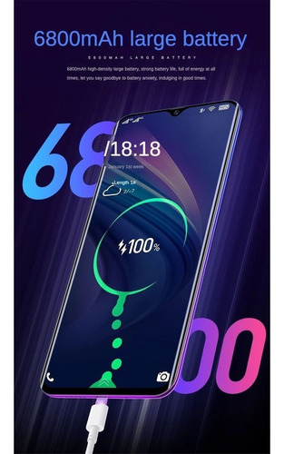 Smartphone Android De Pantalla Grande Water Drop De 6.8 PuLG