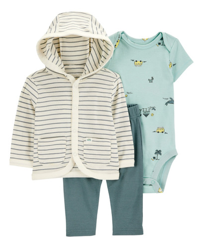 Conjunto De 3 Prendas Con Pantalón De Bebé Carter's