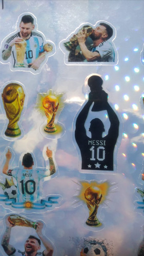 Sticker/calco Messi A4 Resistente Al Agua