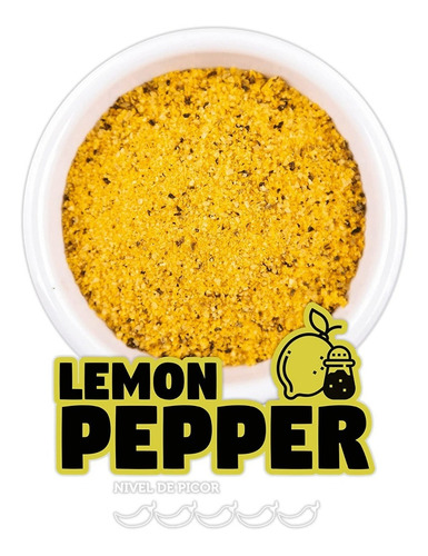 Imagen 3 de 5 de Sazonador Lemon Pepper En Polvo Bote 800g Al Mejor Precio