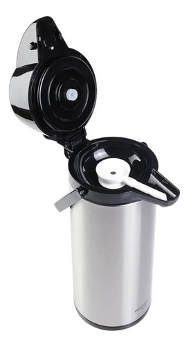 Garrafa Térmica Soprano Exclusiva Inox 2,5l Café Chá Leite Prateado
