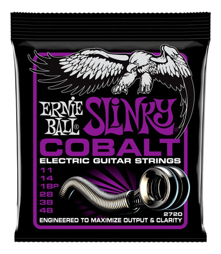 Ernie Ball Cuerdas Guitarra Electrica Slinky Cobalt 11-48