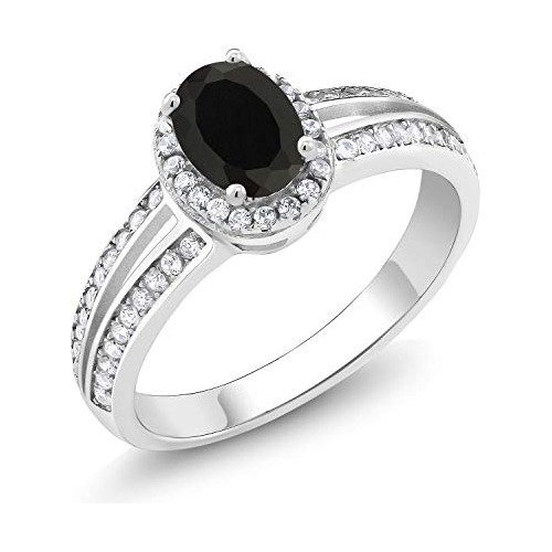 La Piedra De Gema Rey Negro Onyx 925 Anillo De Plata Esterli