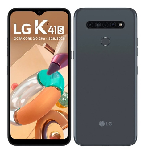 Smartphone LG K41s 4g Tela 6,55 32gb 3gb Ram Android Titânio