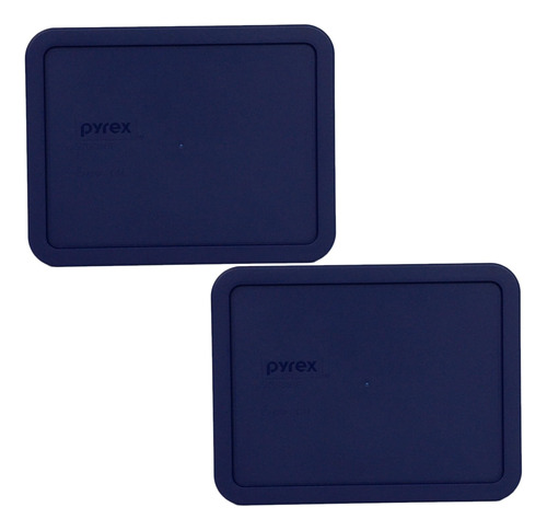 Pyrex Azul 6-tazas Rectangular Cubierta De Plastico 7211-pc