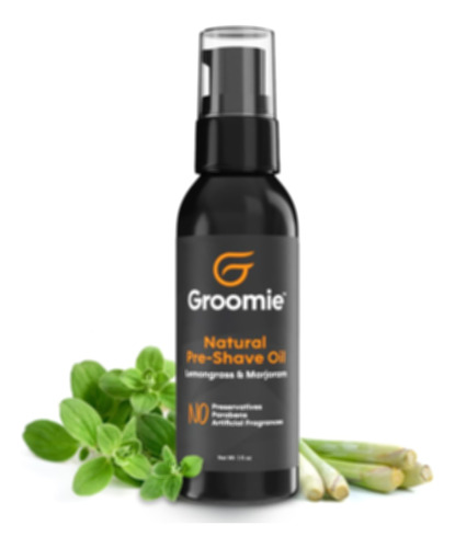 Groomie Aceite Natural Para Pre-afeitado Para Hombres Y Muje