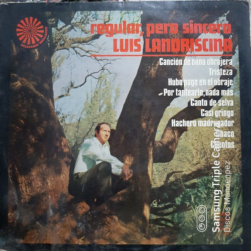 Vinilo Luis Landriscina Regular Pero Sincero F4