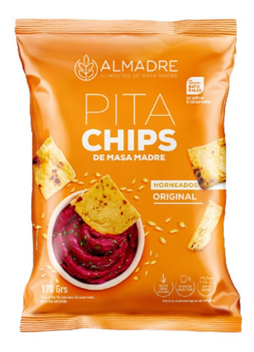 Chips De Pan Pita De Masa Madre Original  Almadre 170g