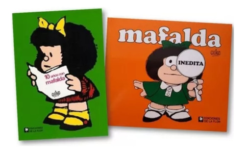 Pack Mafalda Inédita + 10 Años C Mafalda Quino Libros Nuevos