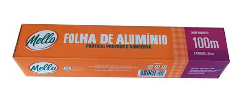 Papel De Aluminio 30 Cm X 100 Metros - 1 Rollo