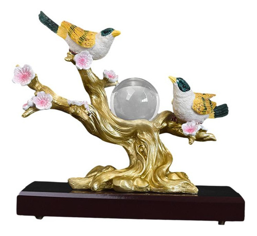 Figurita De Pájaro Urraca, Escultura Animal, Estatua De