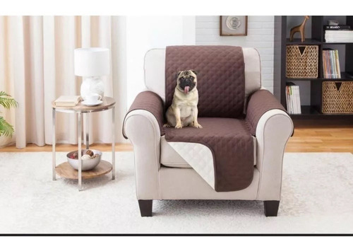Protector Forro Sala Mueble Doble Faz 1 Puesto Pelos Mascota