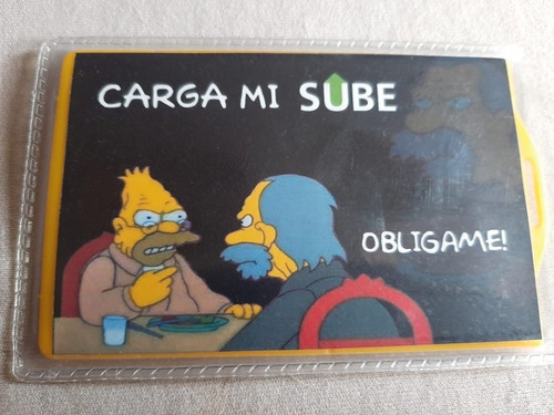 Porta Sube De Los Simpsons Llavero Carga Mi Sube