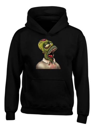 Buzo Capota Homero Simpson Zombie Saco Deportivo Hoodie M1