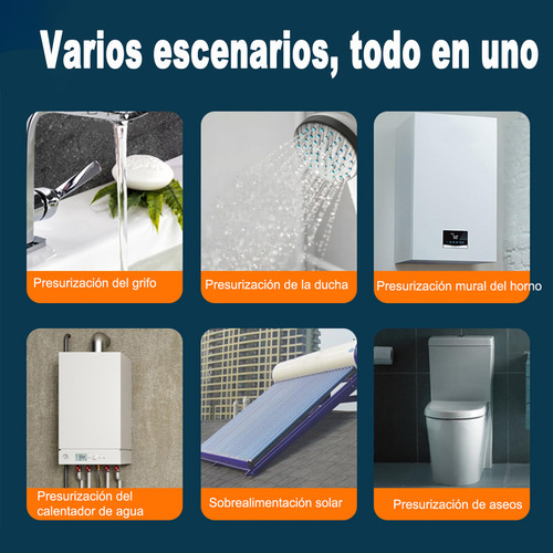 Bomba Presurizadora De Agua Para 2 Servicios Simultáneo Aumenta Presión - 9m 150w