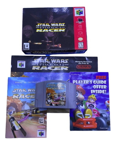 Fita Star Wars Episódio 1 Racer N64 Completa Manual Original