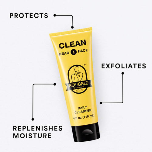 Limpiador Bee Bald Clean Daily Para Rostro Y Cabeza 120 Ml