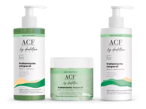 Kit Tratamiento Corporal Body Solutions Acf By Dadatina