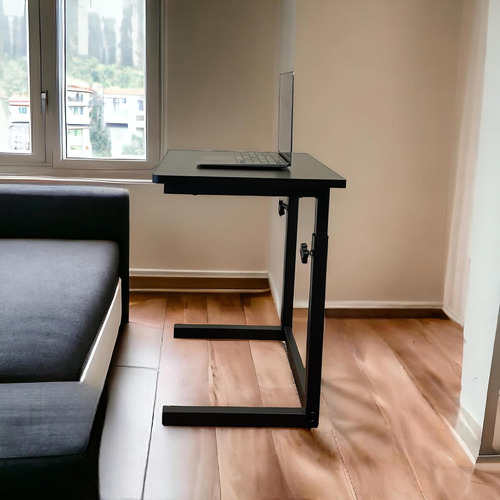 Mesa Lateral Ajustable Altura Forma De C, Soporte Portã...