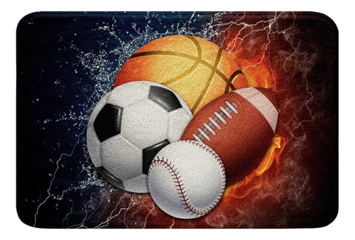 Erosebridal Sports Bathroom Rugs Boys 16  X24 , Baseball Soc