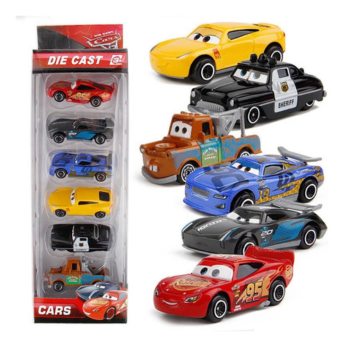 Juego De 6 Piezas Disney Pixar Rayo Mcqueen