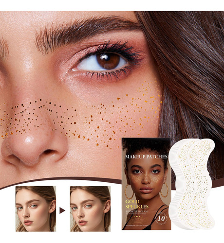 P Pegatinas Doradas Para Maquillaje De Ojos Y Cara Motas De