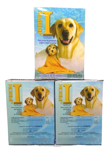 Jabon Insecticida Coveagro Para Perros X 3 Und ,vet