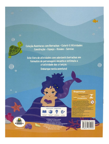 Livro Aventuras Com Borrachas Colorir E Atividades: Fazenda, De Brijbasi. Aventuras Com Borrachas, Vol. 1. Editorial Todolivro, Capa Capa Flexível, Edição 1 Em Português, 2024
