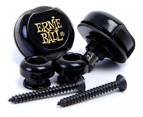 Ernie Ball Super Strap Lock Traba Correa Negro