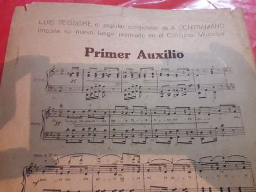 Partitura Cuentos Viejos Tango Marieta Azucena Maizani Raggi (Usado)