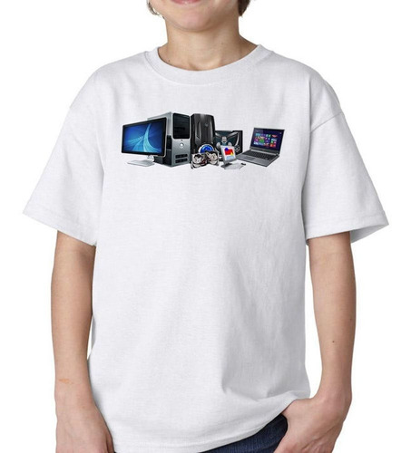 Remera De Niño Equipos Informatica Reparacion